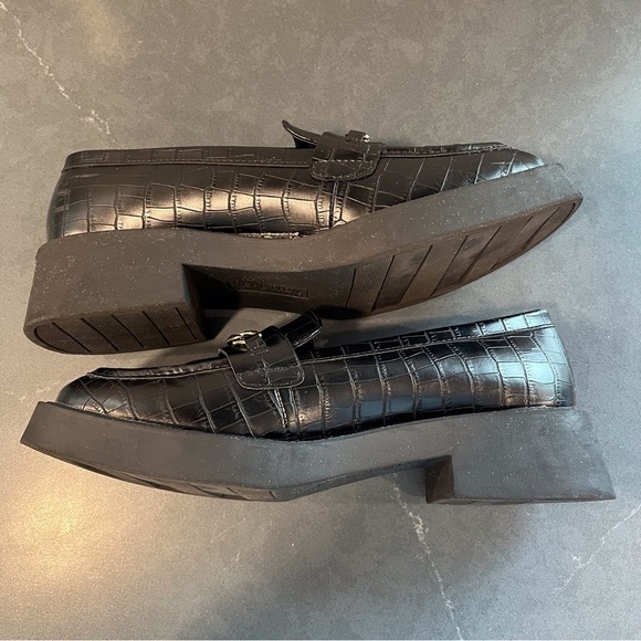 Reaction Kenneth Cole sz 8.5 Sienna lug sole loafer black - Picture 9 of 16